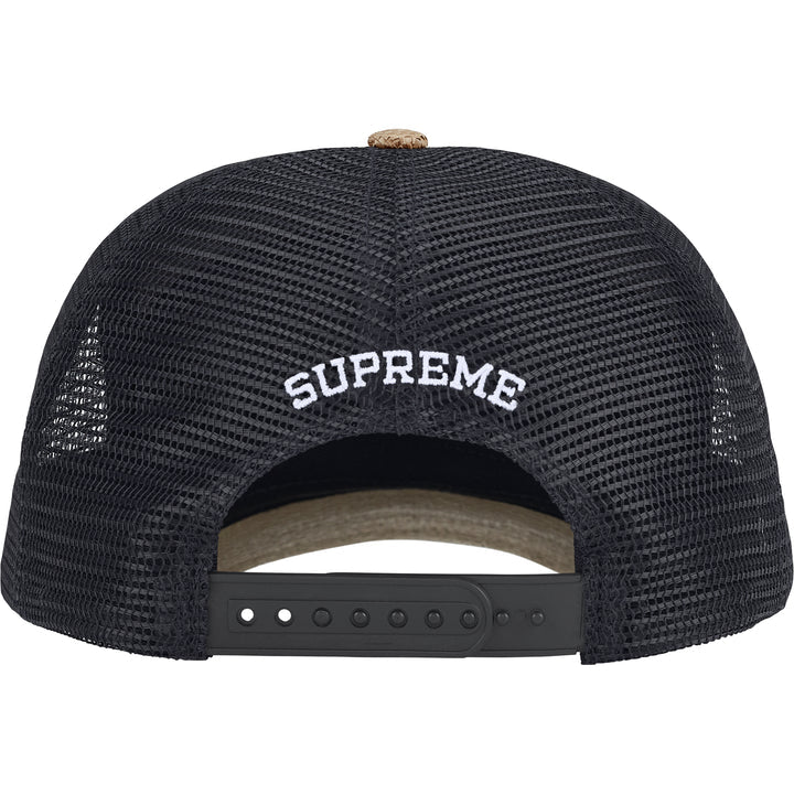 Supreme Raffia Mesh Back 5-Panel Hat Tan