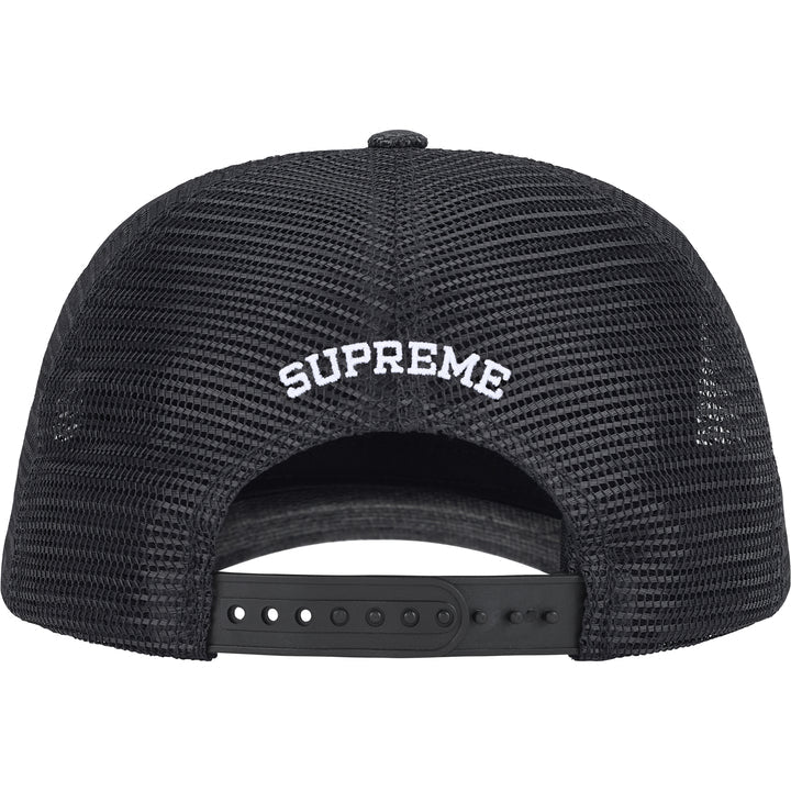 Supreme Raffia Mesh Back 5-Panel Hat Black