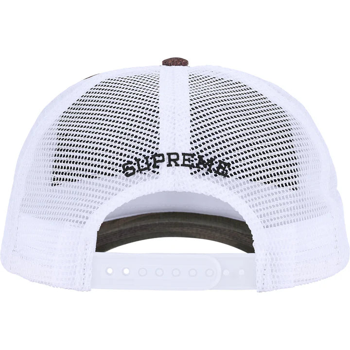 Supreme Raffia Mesh Back 5-Panel Hat Woodland Camo