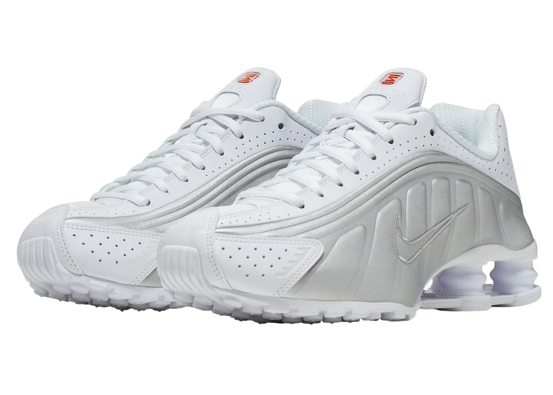 Nike Shox R4 White Metallic Silver (WMNS)