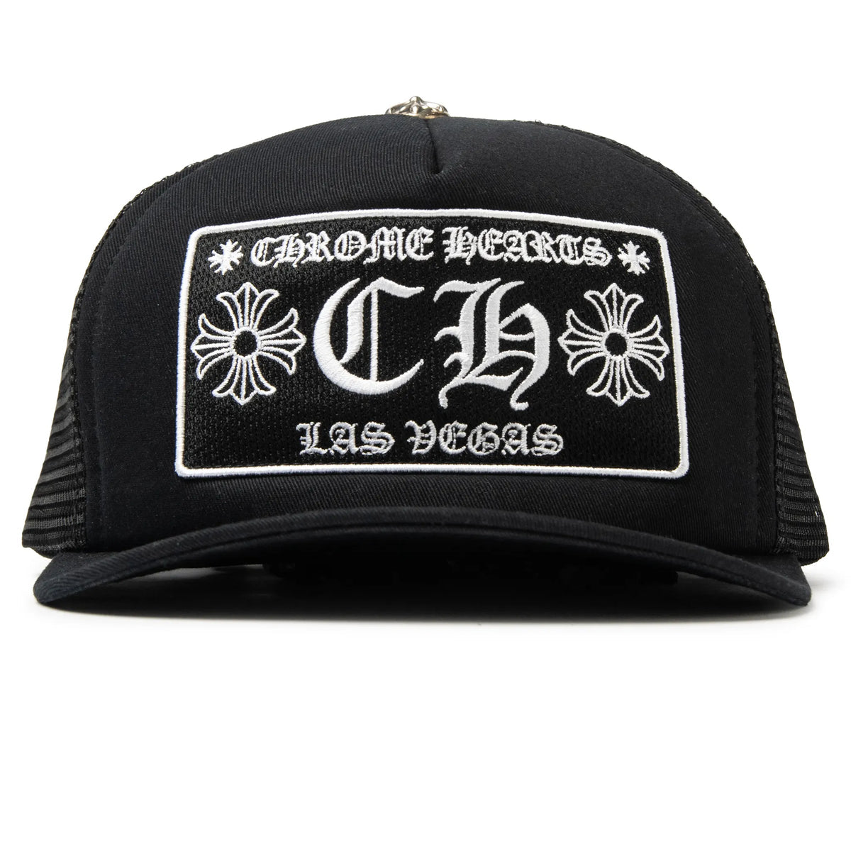 Chrome Hearts CH Las Vegas Trucker Hat Black/Black