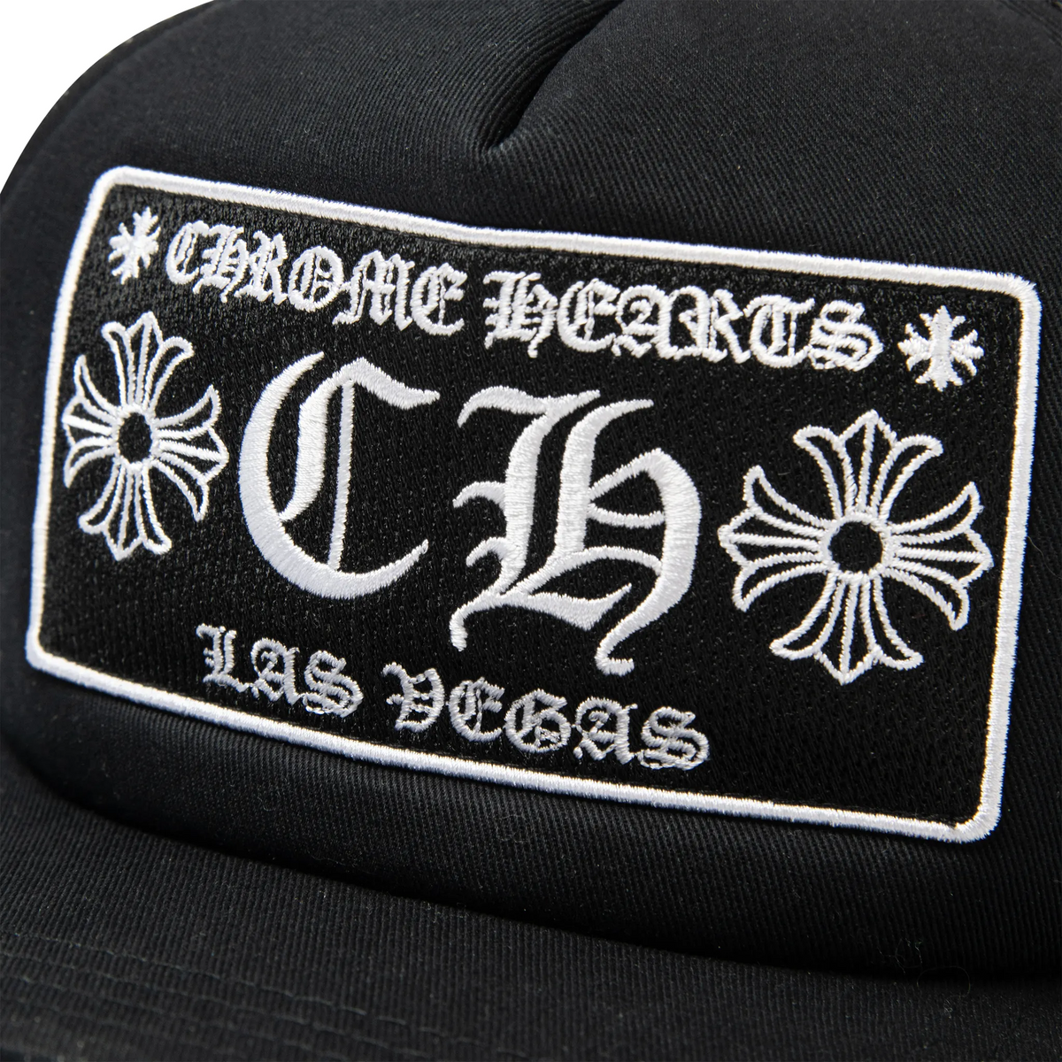 Chrome Hearts CH Las Vegas Trucker Hat Black/Black