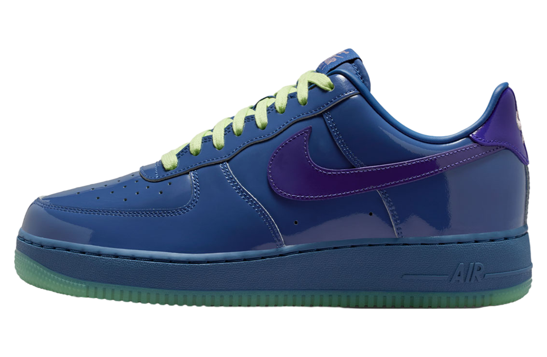 Nike Air Force 1 Low Patent Leather Mystic Navy Grape Ice