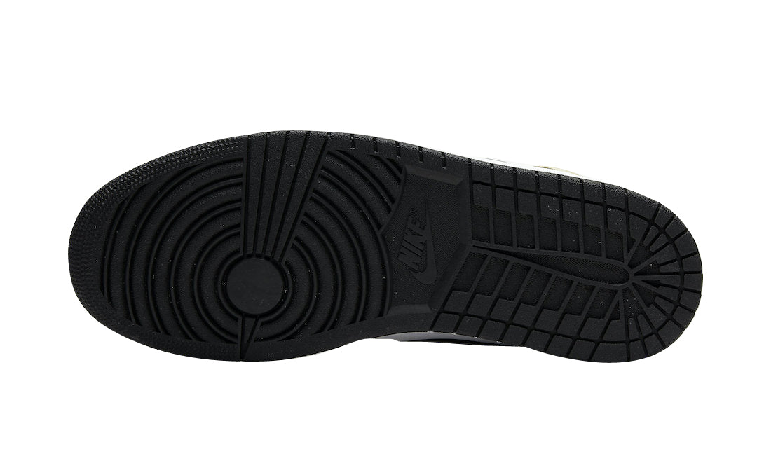 Jordan 1 Mid Metallic Gold Black White